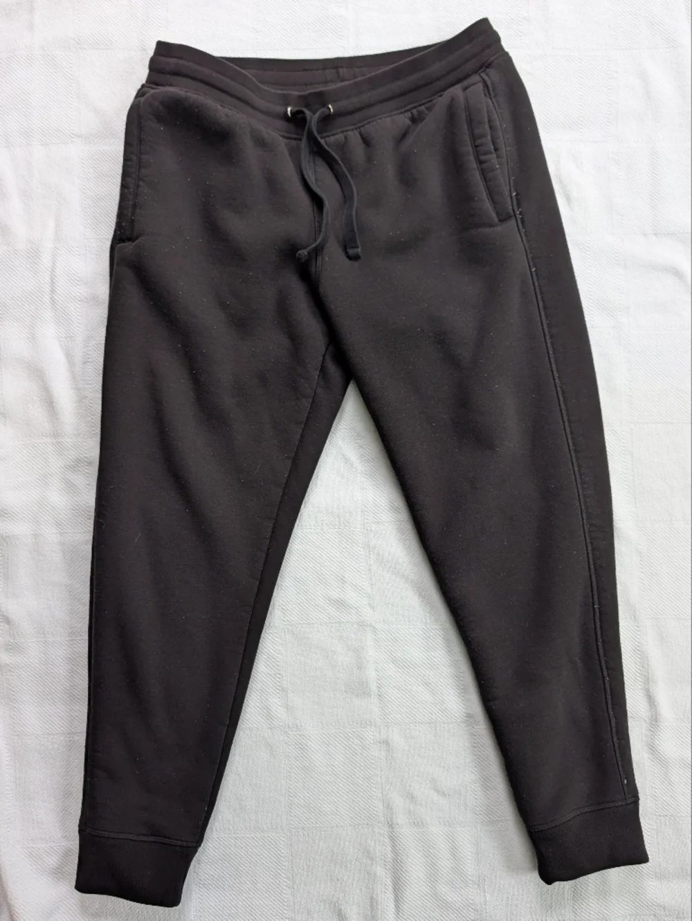 Members Mark Sherpa Lined Jogger Large Black Winter Sweatpants
